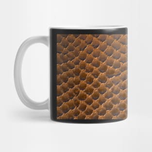 Brown snake skin background Mug